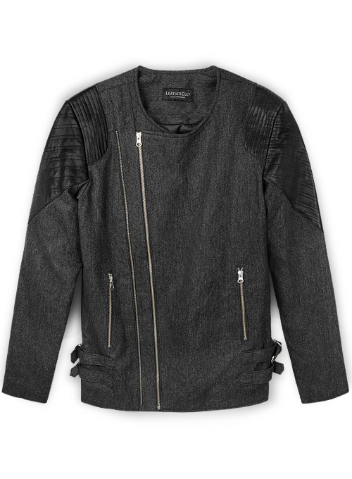(image for) Tweed Leather Combo Jacket # 667 - Click Image to Close