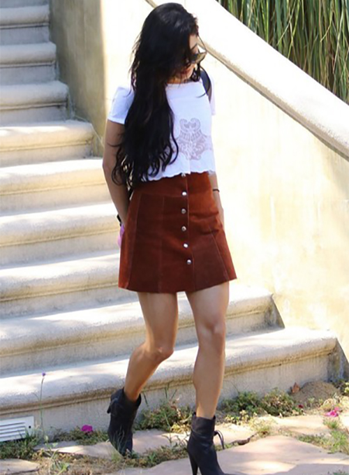(image for) Vanessa Hudgens Leather Skirt