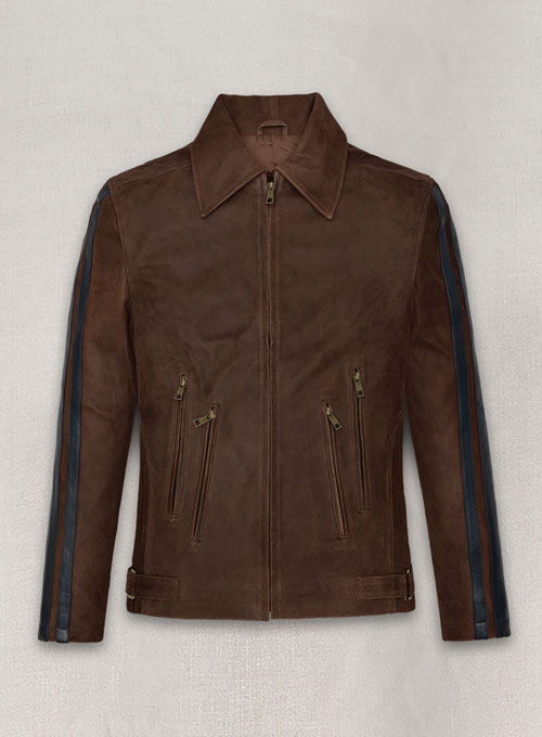 LeatherCult.Com - Vintage Brown Grain Robert Pattinson Leather Jacket #2