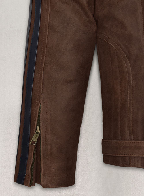 (image for) Vintage Brown Grain Robert Pattinson Leather Jacket #2