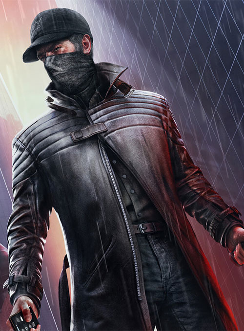 (image for) Watch Dogs 3 Legion Aiden Leather Trench Coat - Click Image to Close
