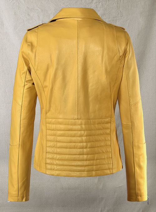 (image for) Yellow Rihanna Leather Jacket #1 - Click Image to Close