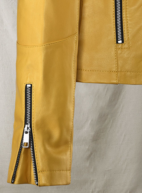 (image for) Yellow Rihanna Leather Jacket #1 - Click Image to Close