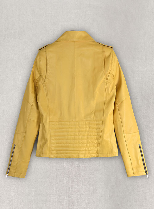 (image for) Yellow Rihanna Leather Jacket #1 - Click Image to Close