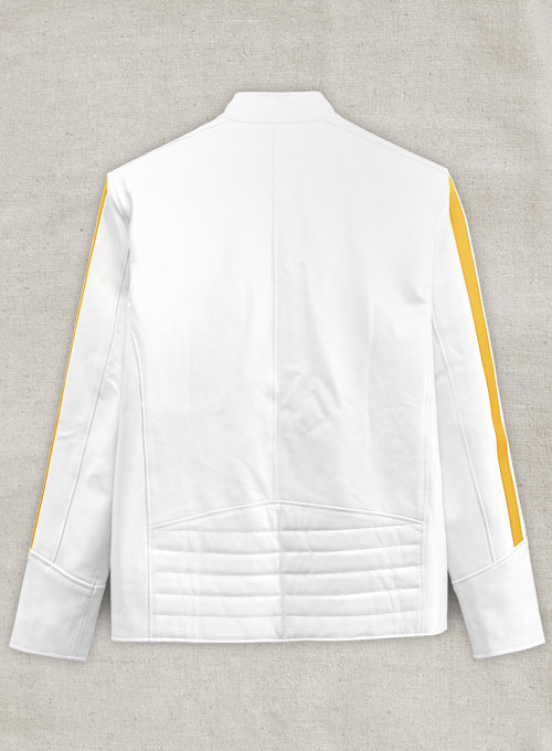 (image for) Yellow Stripe Leather Jacket # 100 - Click Image to Close