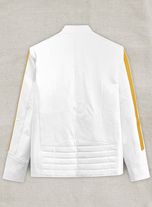 (image for) Yellow Stripe Leather Jacket # 100 - Click Image to Close