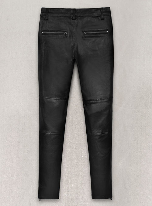 GOLD BUTTON FAUX LEATHER PANTS - Black | ZARA United States