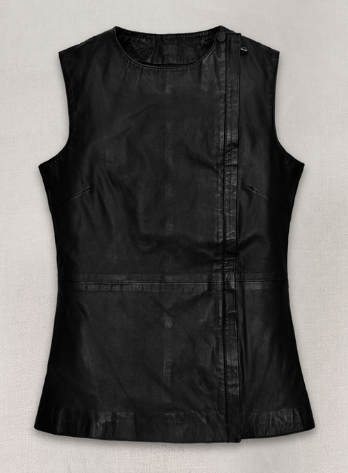 (image for) Soft Rich Black Washed and Wax Leather Top Style # 64 - Click Image to Close