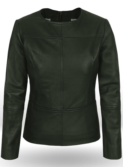 Soft Deep Olive Leather Top Style # 63 : LeatherCult: Genuine Custom ...