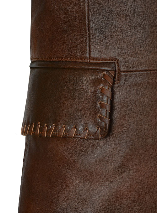 (image for) Spanish Brown Medieval Leather Blazer - Click Image to Close