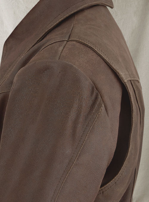 (image for) Vintage Brown Grain X Men Days of Future Past Leather Jacket - Click Image to Close