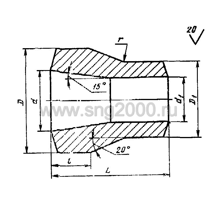 Переход 150х125 Исп. 1 РУ 50 МПа ст. 09Г2С ГОСТ 22826-83 – купить в ...