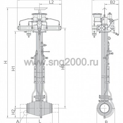 Кран шаровой 11лс(6)745п8м пг-с-п-хл Ду 150 мм Ру 12,5 МПа | Фото №3