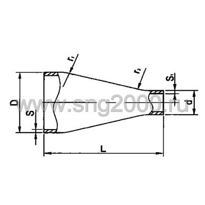 Переход ПК 108x6-57x4 Ст. 09Г2С ГОСТ 17378-01 – Купить В Москве По.