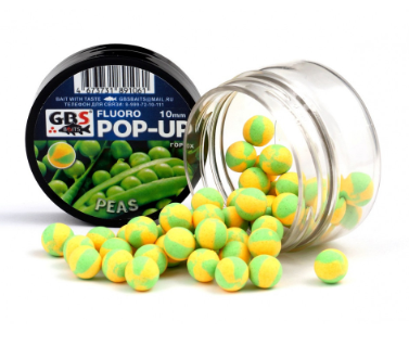 Бойлы POP-UP GBS "PEAS" жёлтый/зелёный (Горох) ( 8 мм, банка)