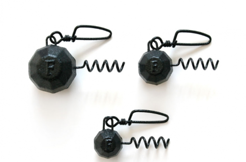 Свинец Fanatik "штопор" граненый груз с застежкой, цвет 001, 22 гр.