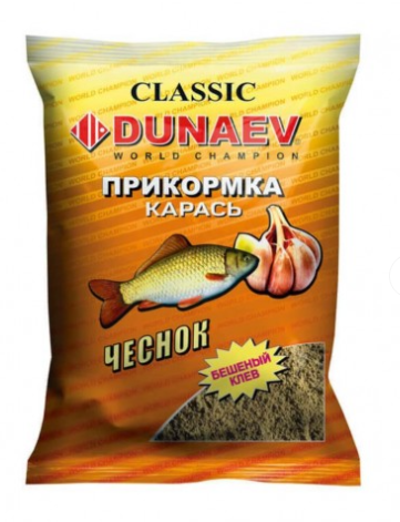 Прикормка "DUNAEV КЛАССИКА" 0,9кг. Карась Чеснок(р)