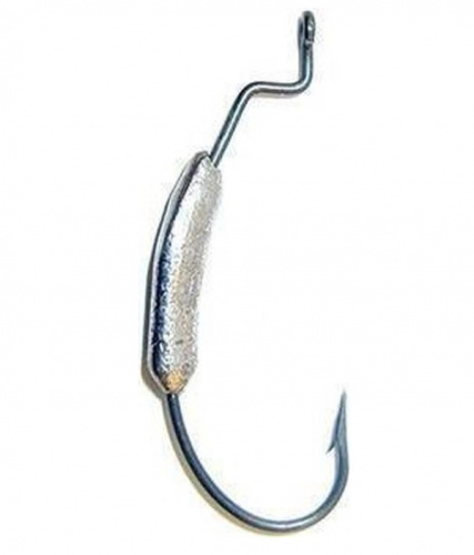 Крючок офсетный огруженный (Eagl Claw 2/0) 7гр. (SFish) 554-021