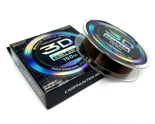 Универсальная монофильная леска CARPHUNTER 3D 0,181мм 4,60кг 150м Camo (Fluo Green)