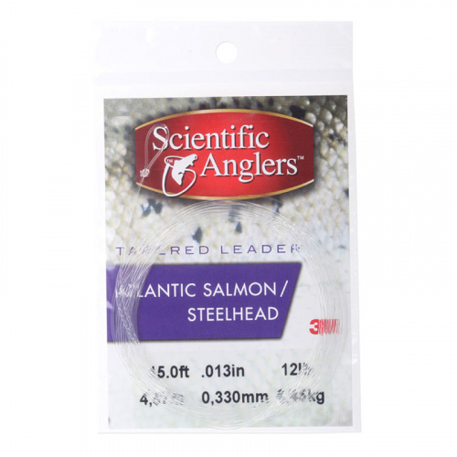 Подлески (2 шт. в уп.) Salmon / Steelhead Leader 12' (0;357mm)SCIENTIFIC ANGLERS 