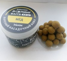 DOПИНГ Бойлы Насадочные Bird Food 14 мм. "Мёд" 0,1 кг.			