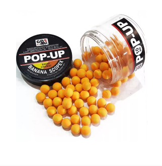 Бойлы GBS Baits Pop-up плавающие 8мм 40гр  Банан	