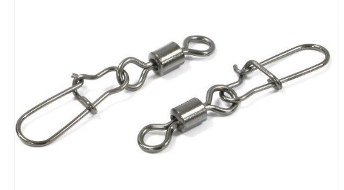 Застежка с вертлюжком Gurza-Rolling swivel/Hooked Snap BN №10 (10шт/уп