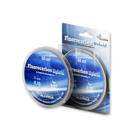 Леска ALLVEGA "FLUOROCARBON Hybrid"  0,08мм (30м) (0,85кг)  LFH3008