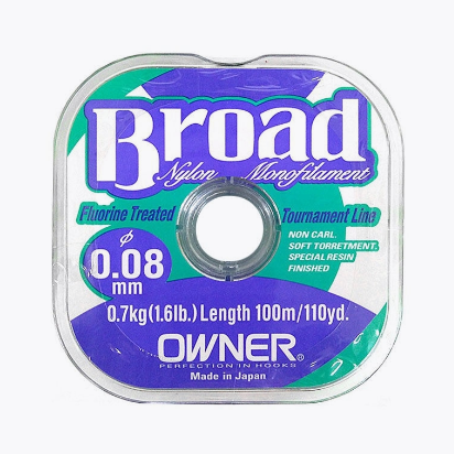 Леска OWNER /BROAD 100m./ 0.08mm.																			