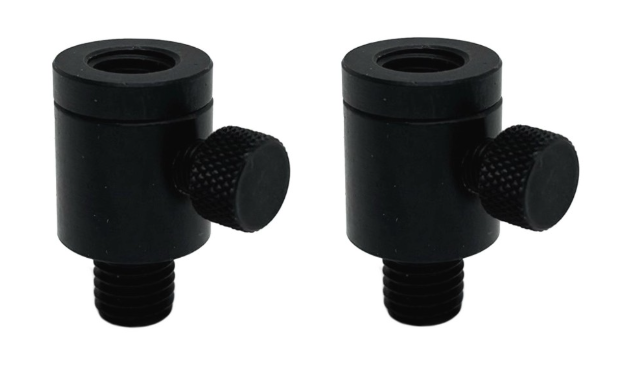 Компактные быстросъемы для сигнализаторов (на винте), черный алюминий CarpHunter 2шт