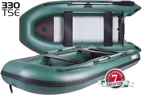 Лодка надувная YUKONA 330 TSЕ (F пайол) combi (серый/темно-серый) - U									