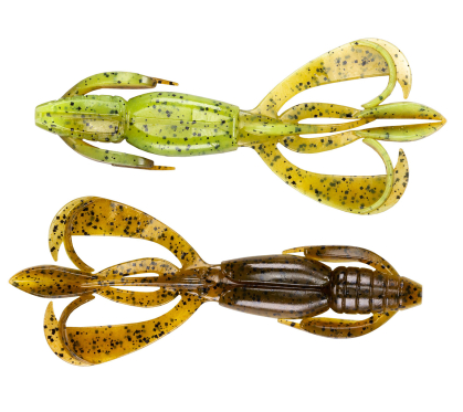 Приманка силиконовая Keitech Crazy Flapper 2" #401 Green Pumpkin PP. Chart.