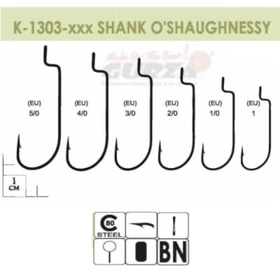 Крючки Gurza-O*SHAUGHNESSY  № 8 BN (10шт/упак.)(офсет)