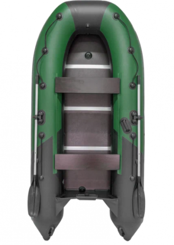 Лодка Ривьера Компакт 3200 СК комби зеленый/черный