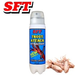 Аттрактант-спрей SFT Trout Attack с запахом кальмара																				
