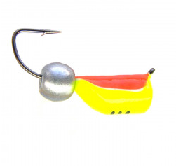 Столбик с белым шариком 2,0 мм желто-красный