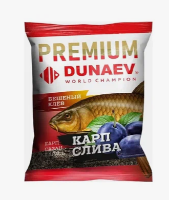 Прикормка "DUNAEV ПРЕМИУМ" 1 кг Карп-Сазан Слива