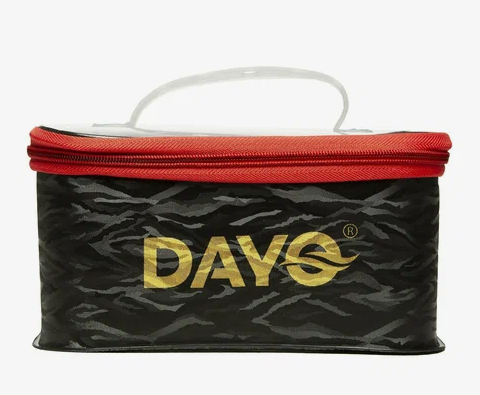 сумка-органайзер "DY" (ПВХ, ЧЕРНЫЙ, прозрачная крышка на молнии, 5л - 25 х 16 х 12 см) средн