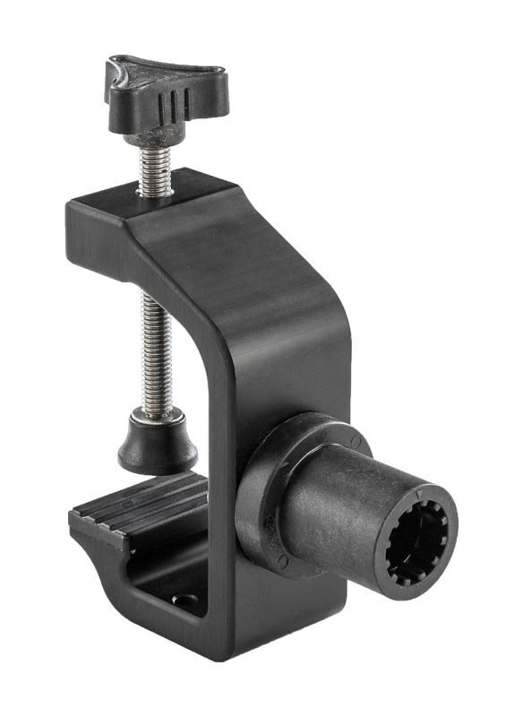 Крепление-струбцина подставки под удочку на транец до 75 мм