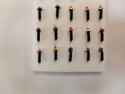 Мормышка столбик Хамелион кубик 2,0 мм на крючке ПОЛЯРНАЯ ГАЛЬВАНИКА