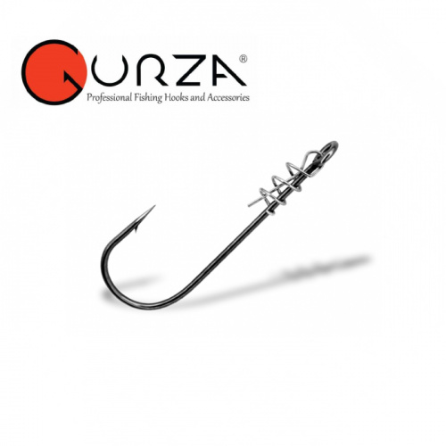 Крючки Gurza- Helix Hook MH-10 ( широкое ухо+Helix) №1 BN (8шт./упак.)