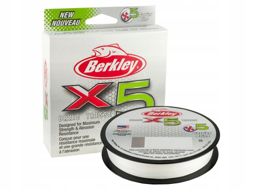 Плетеная леска Berkley X5 150м Полупрозрачная 0,12мм 4,5кг																				