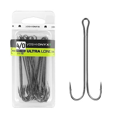Двойники Yoshi Onyx Double Hook Ultra Long № 3/0 ( BN) 5 шт.