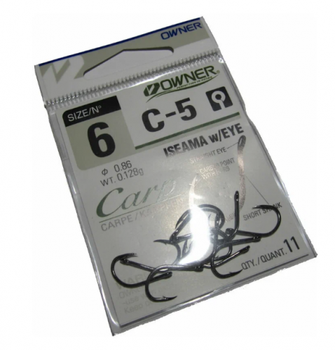 Крючок OWNER №53265 / С-5  № 6 (11шт.) CARP																		