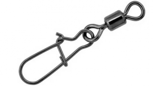 Застежка с вертлюжком Gurza-Rolling swivel/Hooked Snap BN №12 (10шт/уп)