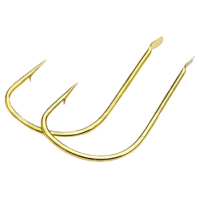 Одинарный крючок OWNER, лопатка, золото , 15шт./упак.