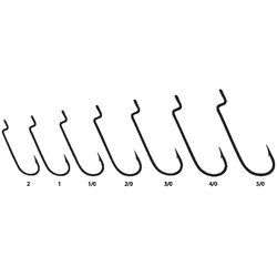 Крючок "FUDO" WORM  №1 BN (104) (5шт.) 4701-BN-1