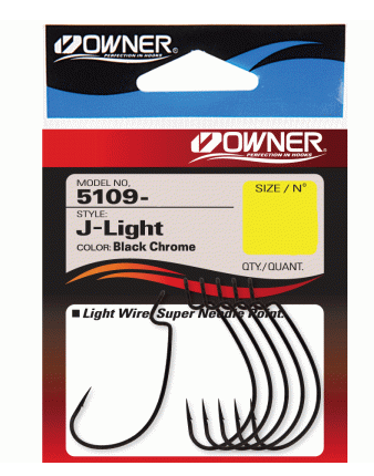 Крючок J - Light Worm Hook BC №3/0 5шт OWNER