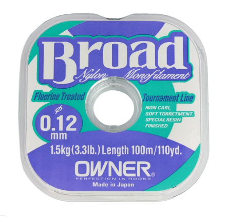 Леска OWNER /BROAD 100m./ 0.12mm.																			