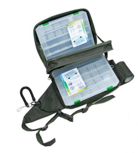 Сумка поясная C126 (в комплекте 2 коробки Fisherbox 250sh)																			